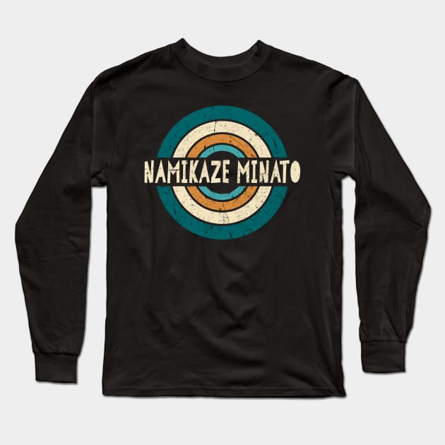 Retro Styles Minato Name Birthday 70s 80s 90s Circle Long Sleeve T-Shirt by Amir Dorsman Tribal